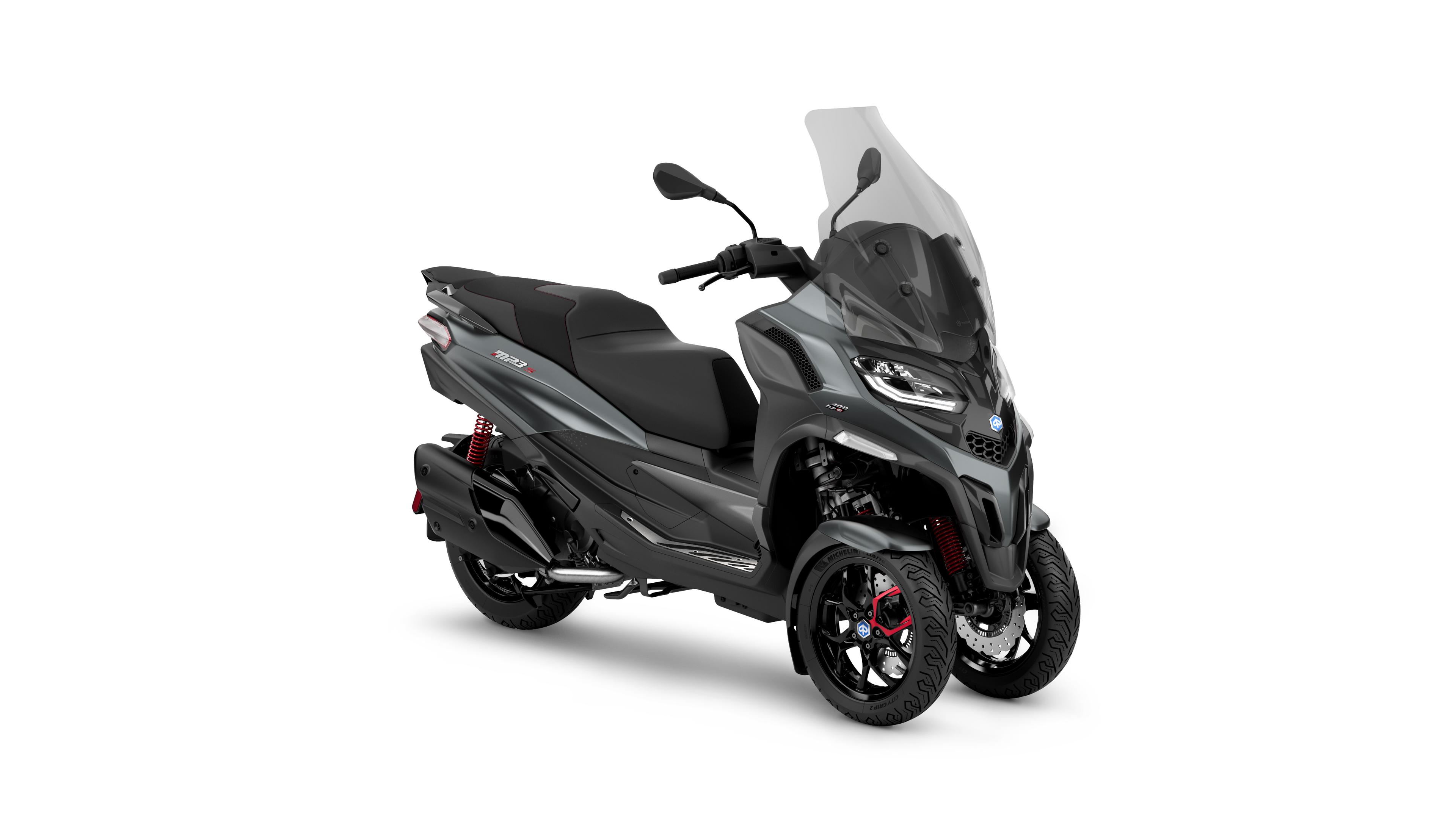 Piaggio MP3 Sport 400 MY22 Grigio  Titano, profil droit