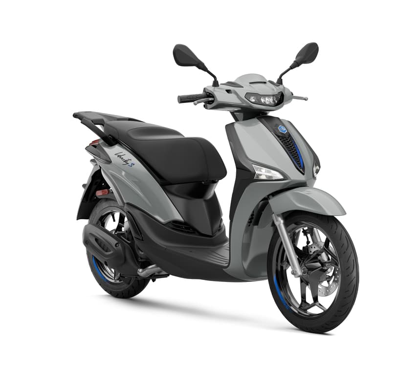 Piaggio Liberty S 125 gris, profil droit