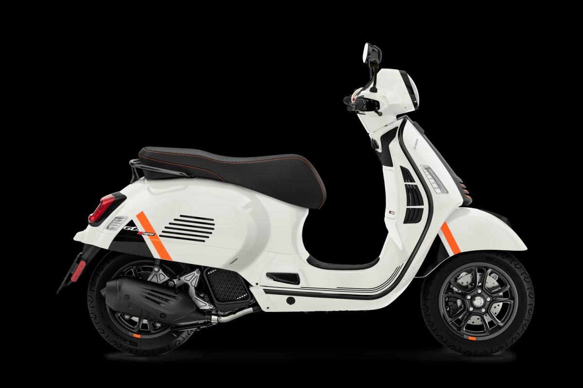 GTS Super Sport 125 bianco innocente , profil droit