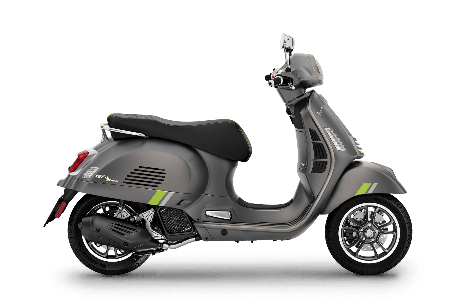 Nouveau GTS Super Tech 125  Grigio ottimista Matt, profil droit