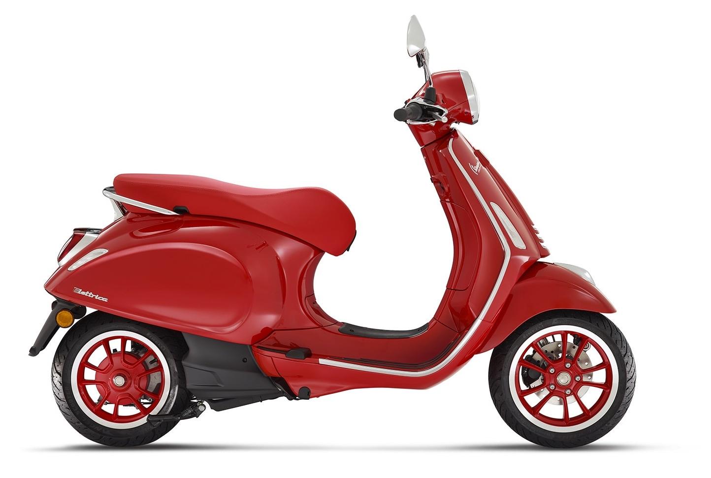 Vespa Elettrica RED 45 km/h, profil droit