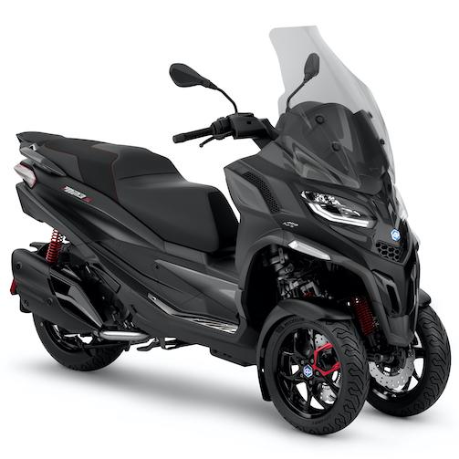 Piaggio MP3 Sport 400 MY22 nero meteora, 3 quart face droit