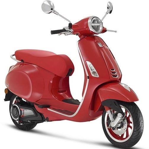 Vespa Elettrica RED 70km/h, 3 quart face droit