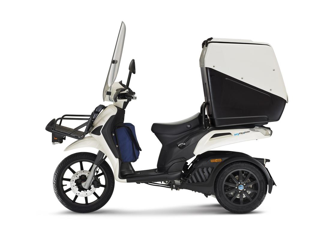 Piaggio Mymoover 125 blanc profil gauche